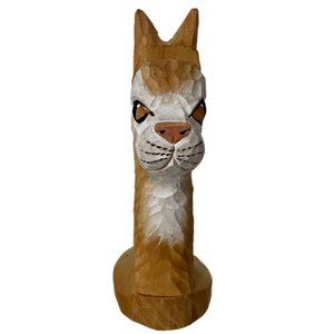 Peepers Whimsical Wooden 6.5” Orange Cat Eyeglass Display Stand Holder